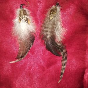 Feather earrings